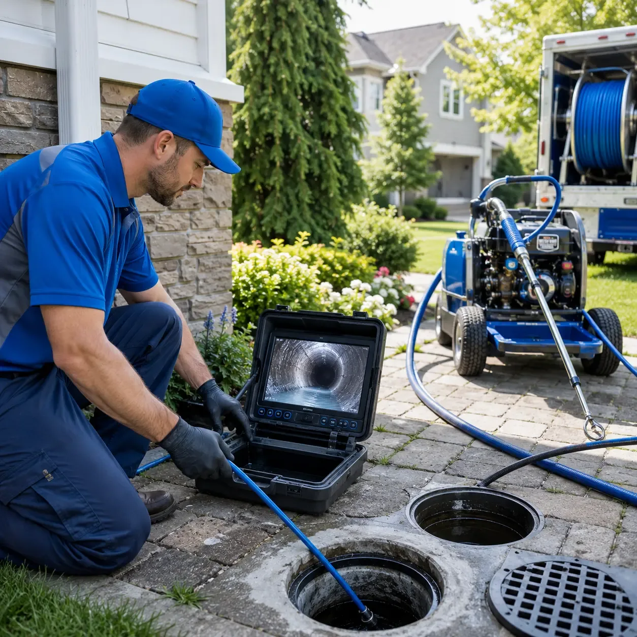 Outdoor drain cleaning professionals serving Hague, NY